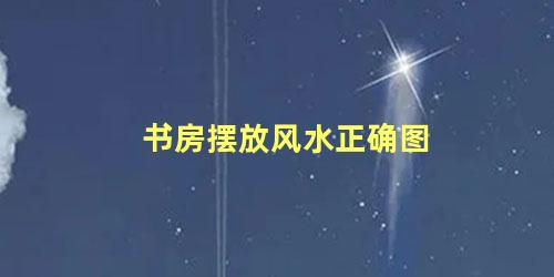 书房摆放风水正确图