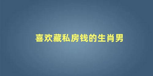 喜欢藏私房钱的生肖男