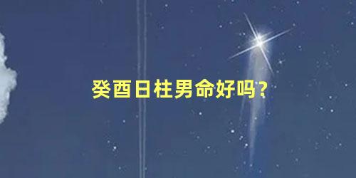 癸酉日柱男命好吗？