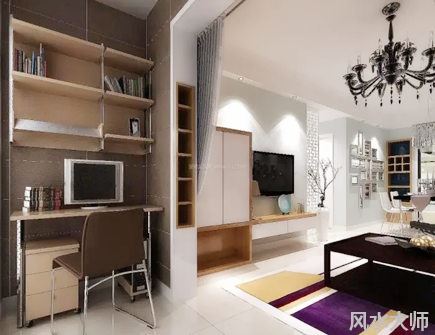 电脑桌摆在客厅什么位置好