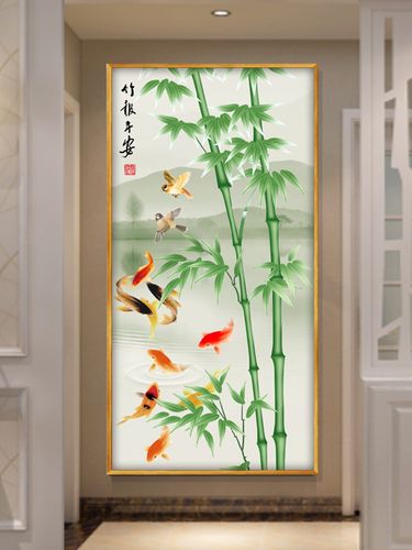 西户入户玄关西墙可挂什么图