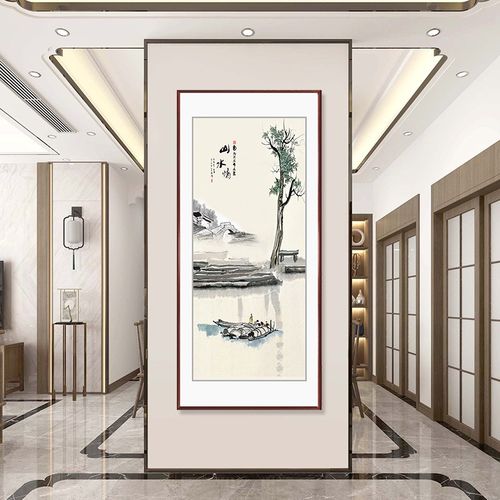 西户入户玄关西墙可挂什么图